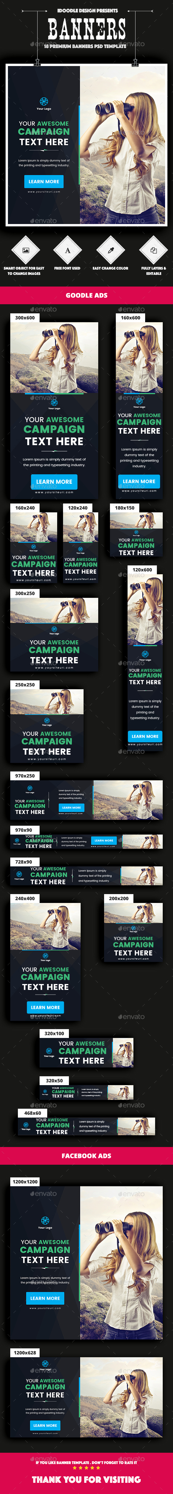 Multipurpose Banners Ads - Banners & Ads Web Elements