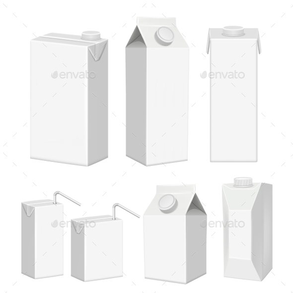 GraphicRiver Vector Realistic White Blank Juice Carton Package 20992983 GraphicRiver Vector Realistic White Blank Juice Carton Package 20992983