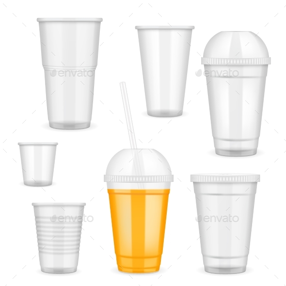 GraphicRiver Vector Realistic Transparent Disposable Plastic 20992989 GraphicRiver Vector Realistic Transparent Disposable Plastic 20992989