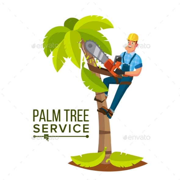 GraphicRiver Palm Tree Service Vector 20993142 GraphicRiver Palm Tree Service Vector 20993142