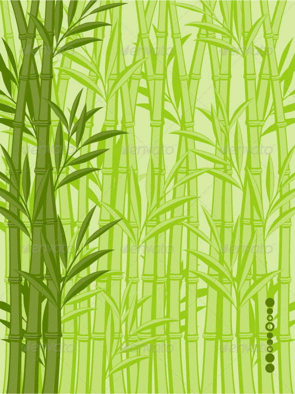 Abstract floral background with a bamboo - Flowers & Plants Nature