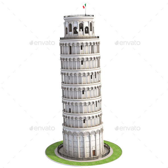 GraphicRiver Pisa Tower 20993537 GraphicRiver Pisa Tower 20993537