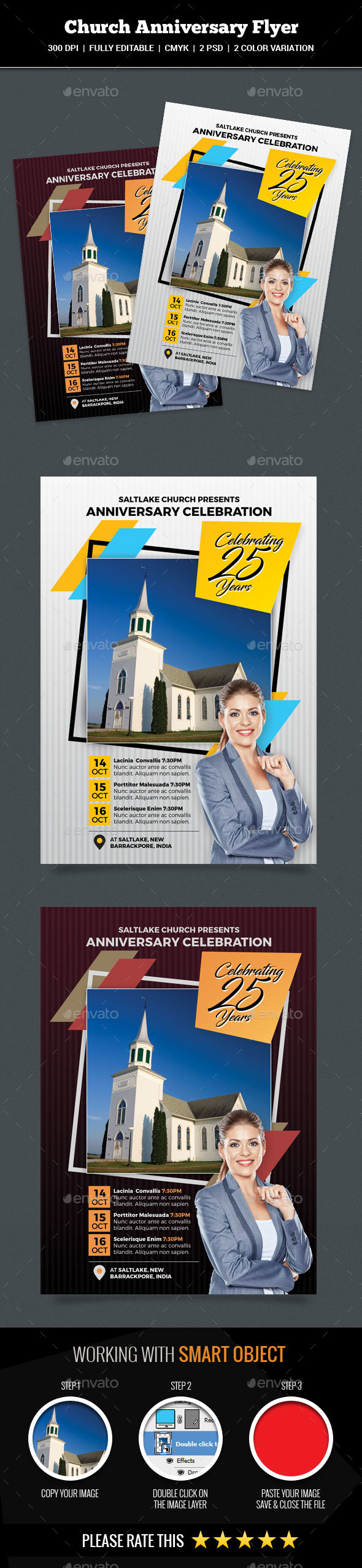 GraphicRiver Church Anniversary Flyer 20993699
