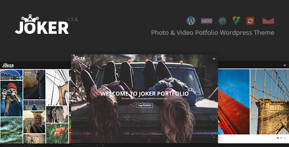 Joker - Tema de WordPress para portafolio de fotos y videos