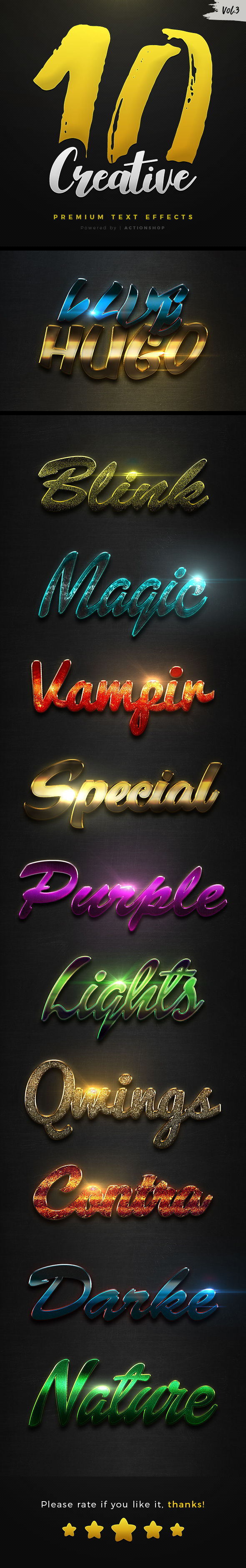 10 Creative Text Effects Vol.3