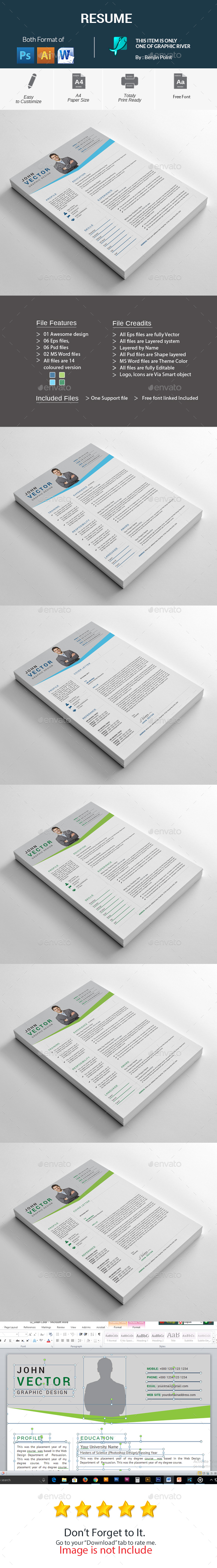 GraphicRiver Resume 20994601 GraphicRiver Resume 20994601