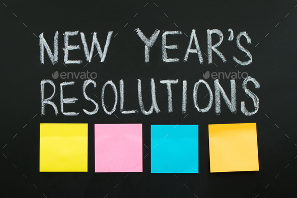 New year resolutions - Stock Photo - Images