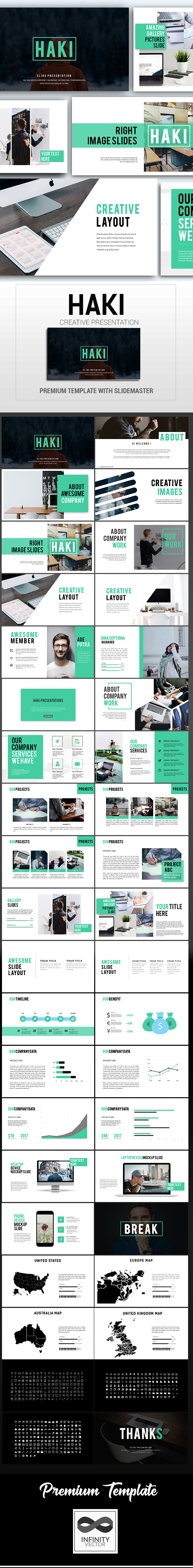 Haki Creative Google Slide - Google Slides Presentation Templates