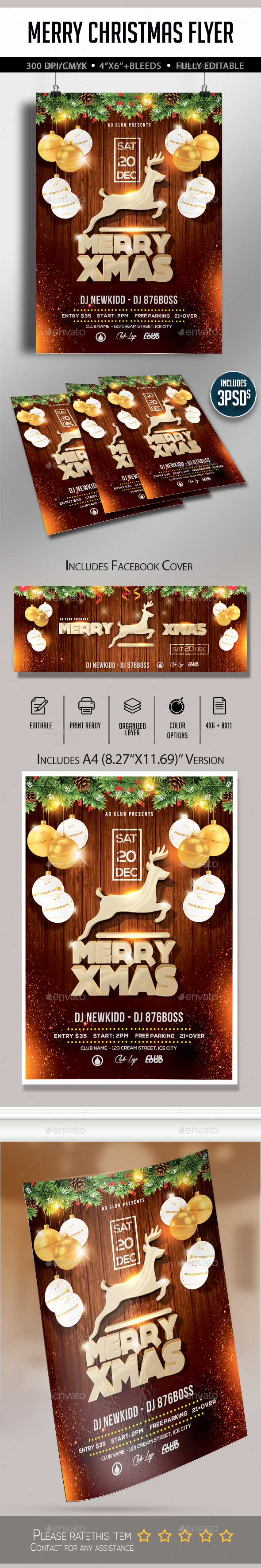 GraphicRiver Christmas Flyer 20995105 GraphicRiver Christmas Flyer 20995105