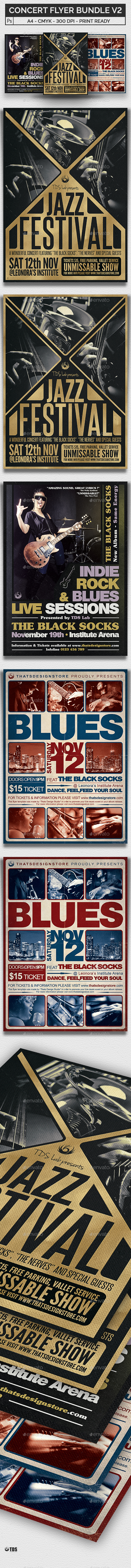 Concert Flyer Bundle V2 - Concerts Events