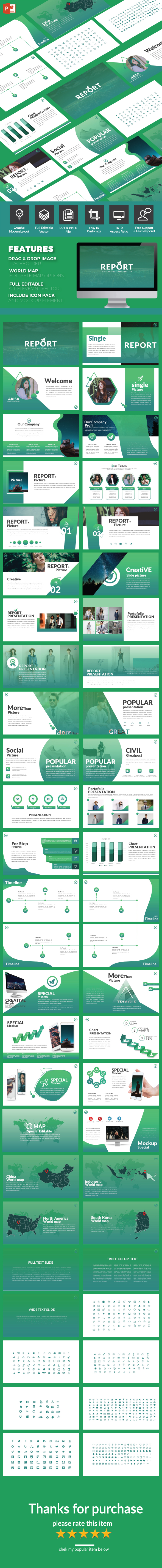 Report - Multipurpose PowerPoint Template - PowerPoint Templates Presentation Templates