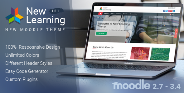 New Learning | Premium Moodle Theme - Moodle CMS Themes