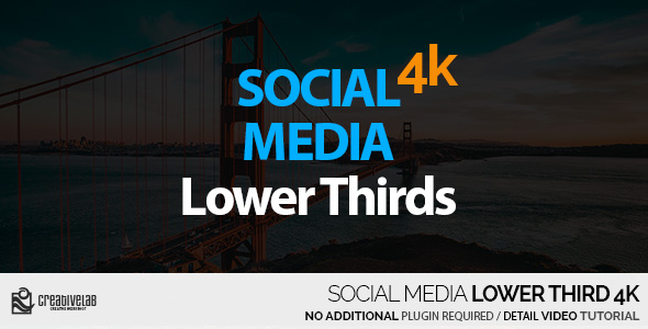 Social Media Lower Thirds 4K