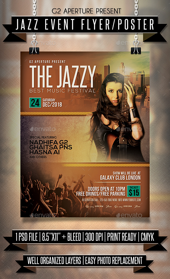 GraphicRiver Jazz Event Flyer Poster 20995691 GraphicRiver Jazz Event Flyer Poster 20995691