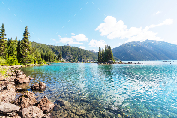 Garibaldi lake - Stock Photo - Images