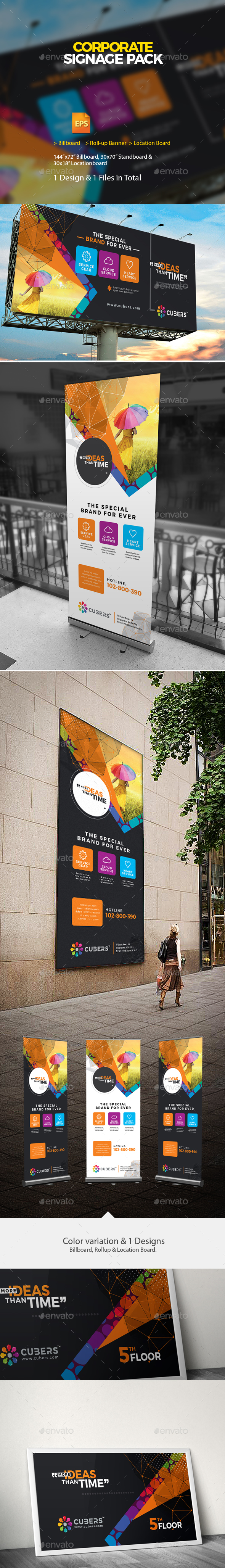 Corporate Roll-up Billboard & Location Board