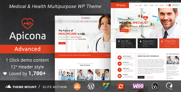 Apicona - Health & Medical WordPress Theme - Health & Beauty Retail