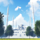 3D Mosque and Trees - VideoHive Item for Sale