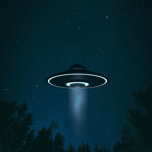 UFO Alien Flying - 3Docean 20997475