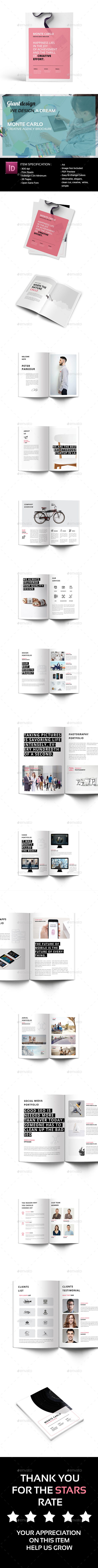 Monte Carlo Creative Agency Brochure - Portfolio Brochures