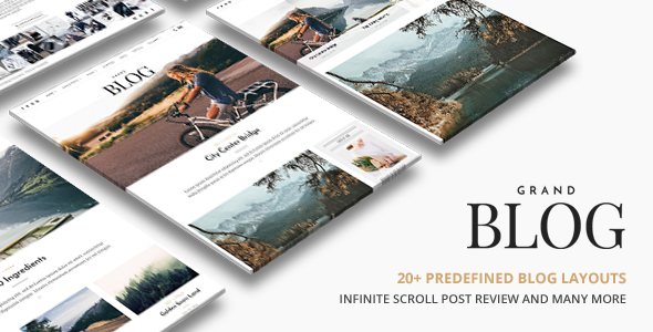 Grand Blog | Responsive Blog Theme - Personal Blog / Magazine