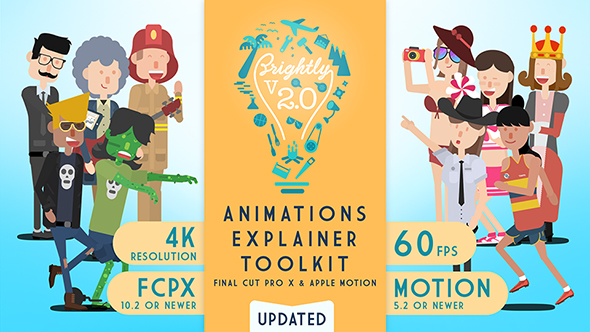 Brightly V2 | Animations Explainer Toolkit - Final Cut Pro X & Apple Motion