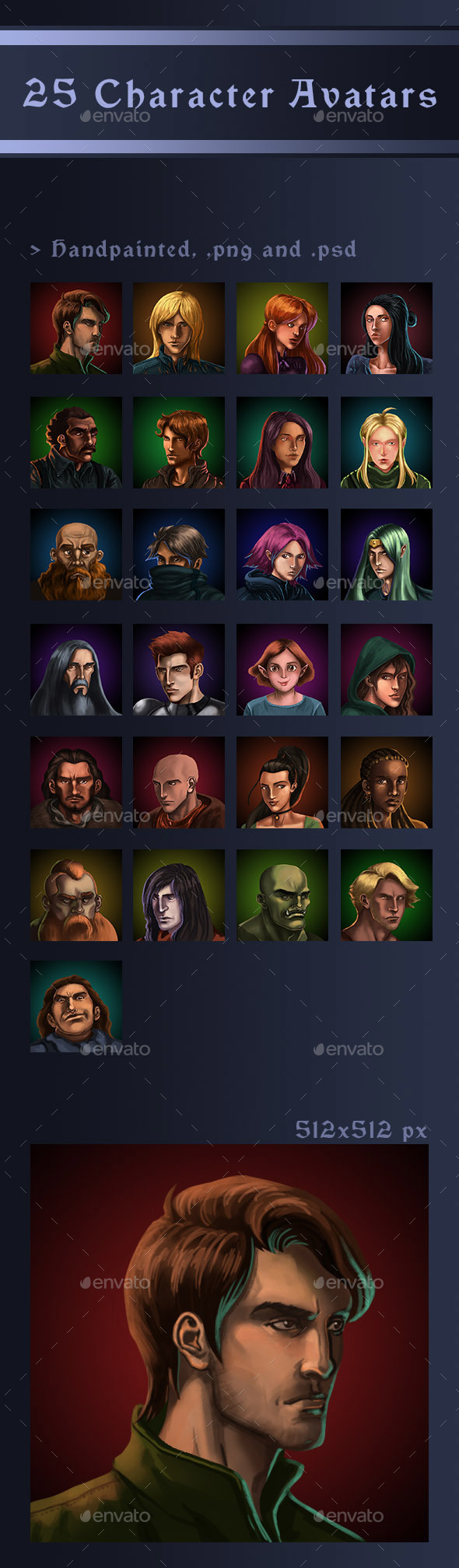 GraphicRiver 25 Character Avatars 20998003 GraphicRiver 25 Character Avatars 20998003