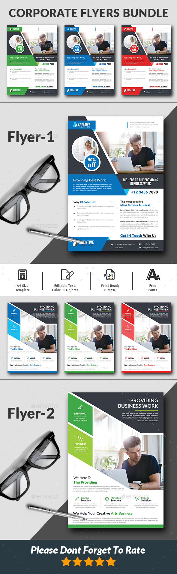 Corporate Business Flyers Bundle - Corporate Flyers