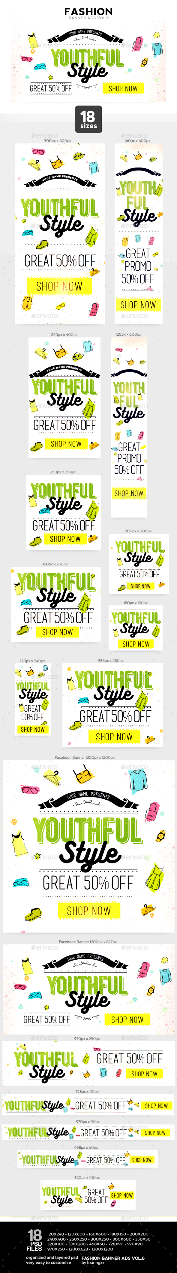 Fashion Banner Ads Vol.6 - Web Elements