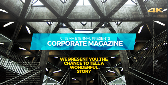 Cinematic Corporate Magazine - VideoHive 20998915