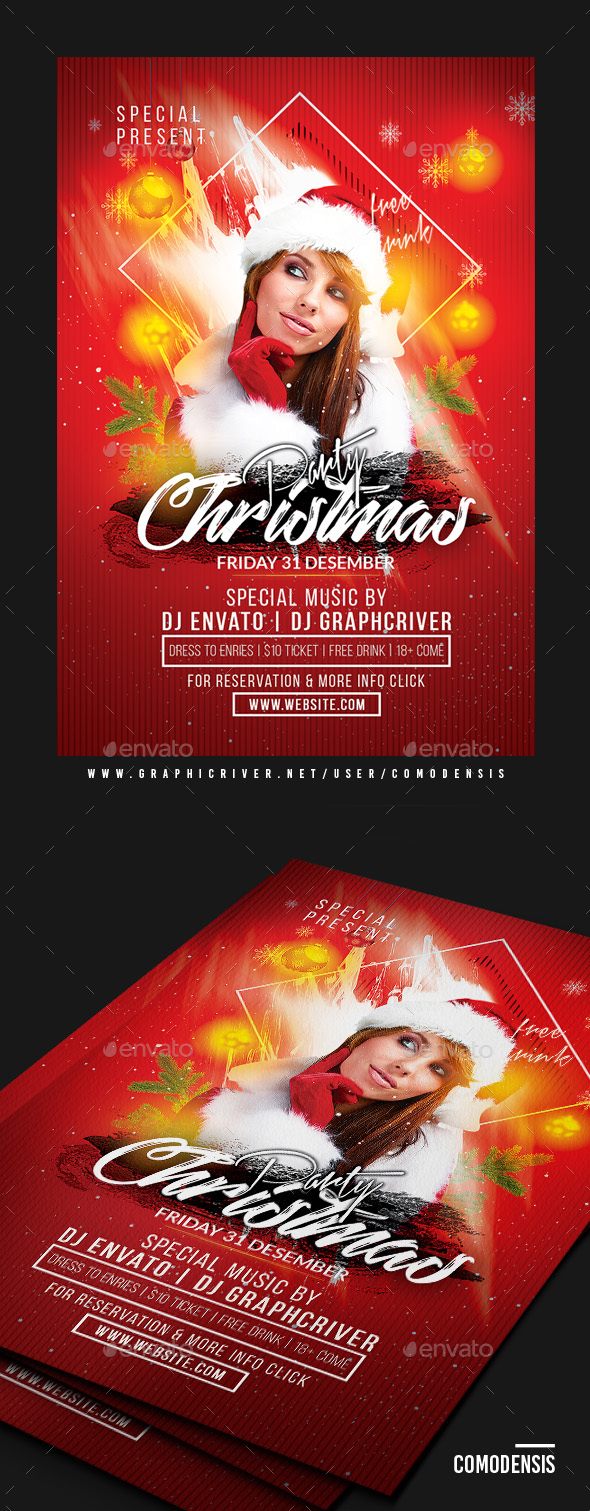 Dj Christmas Party Flyer - Clubs & Parties Events