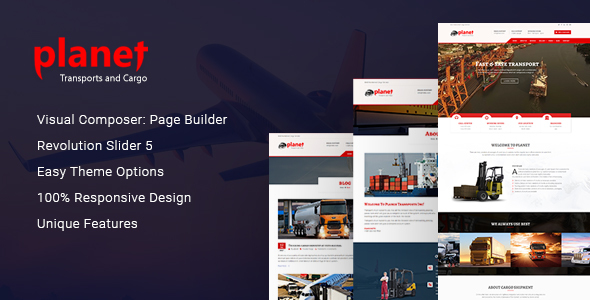 Planet – Logistics, Cargo, Transport & Shipping Company WordPress Theme - Business Corporate