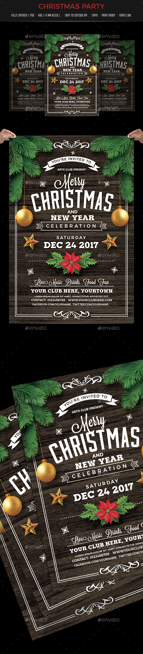 GraphicRiver Christmas Party Flyer 20999672 GraphicRiver Christmas Party Flyer 20999672