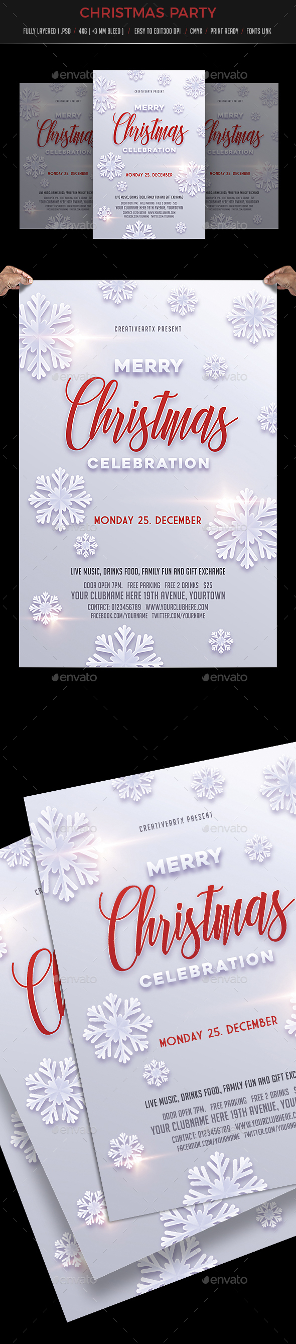 Christmas Celebration - Events Flyers