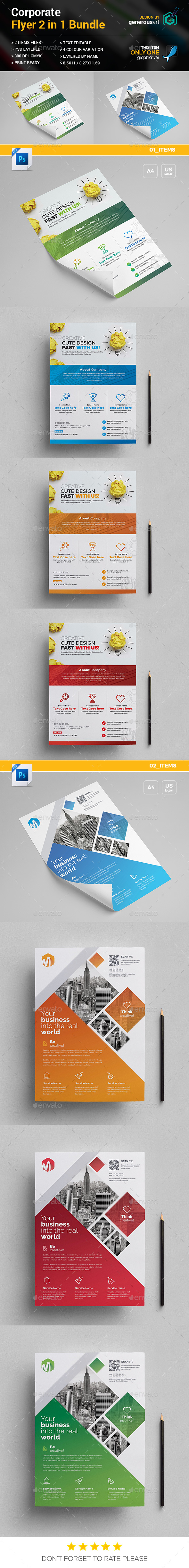 GraphicRiver Flyer Bundle 2 in 1 20999718 GraphicRiver Flyer Bundle 2 in 1 20999718