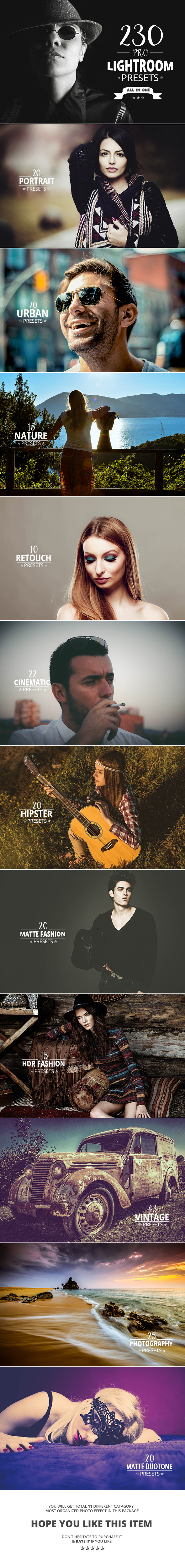 230 Pro Lightroom Presets - Lightroom Presets Add-ons