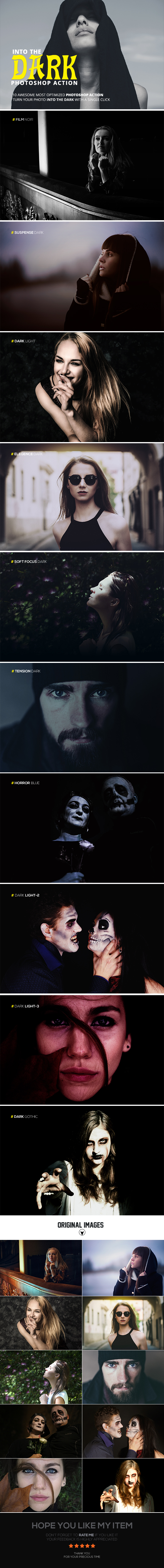 Into The Dark Photoshop Action - Photo Effects Actions