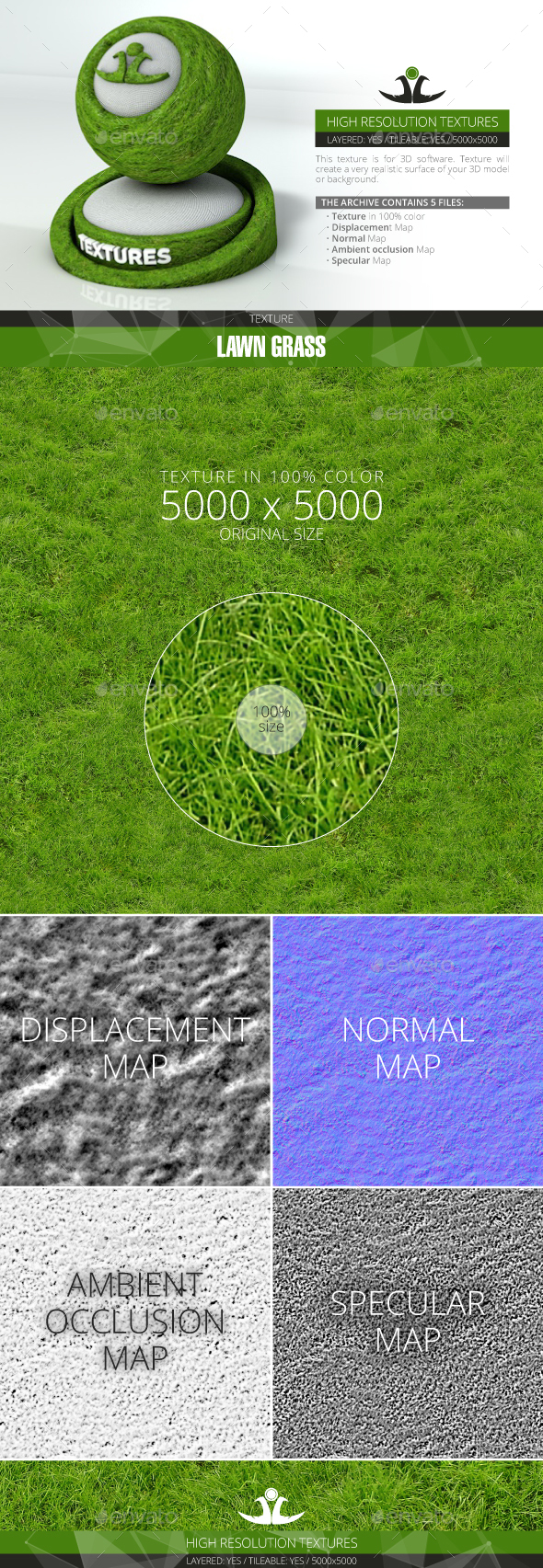 Lawn Grass 7 - 3Docean 21001336
