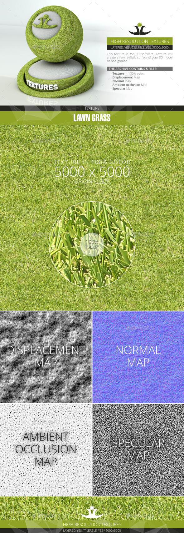 Lawn Grass 9 - 3Docean 21001349