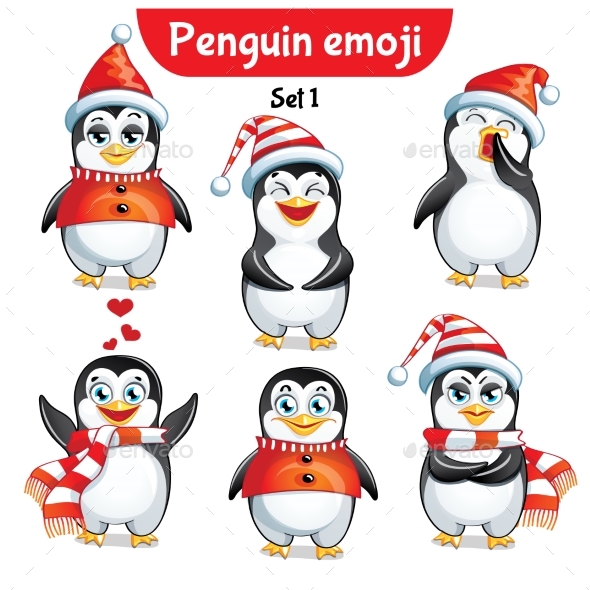 GraphicRiver Vector Set of Christmas Penguin Characters Set 1 21002098 GraphicRiver Vector Set of Christmas Penguin Characters Set 1 21002098