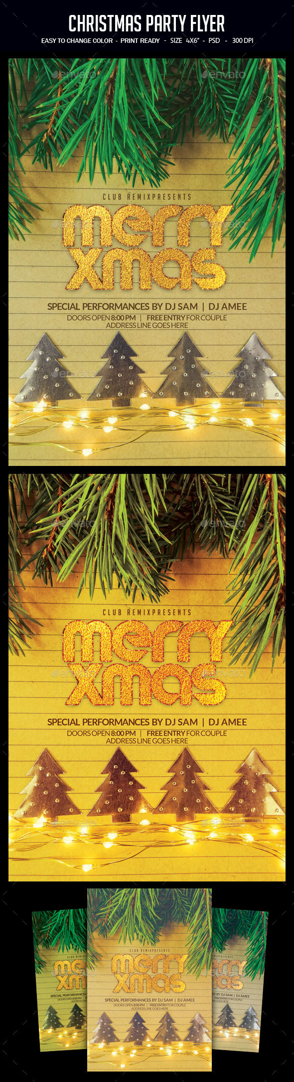 Christmas Flyer - Clubs & Parties Events