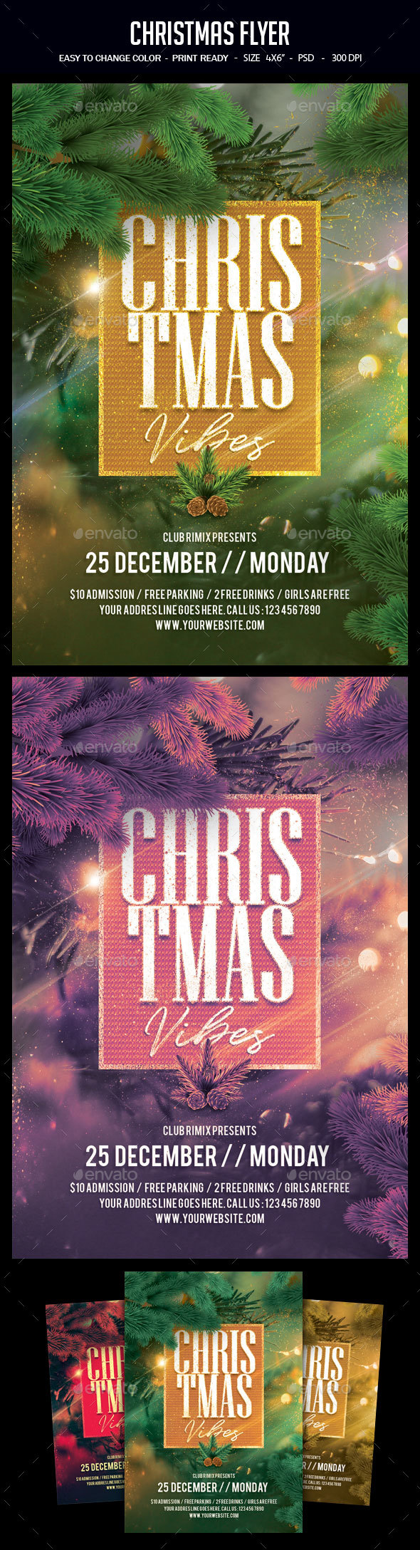 GraphicRiver Christmas Flyer 21002275 GraphicRiver Christmas Flyer 21002275
