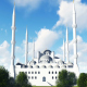 White Mosque and Trees - VideoHive Item for Sale