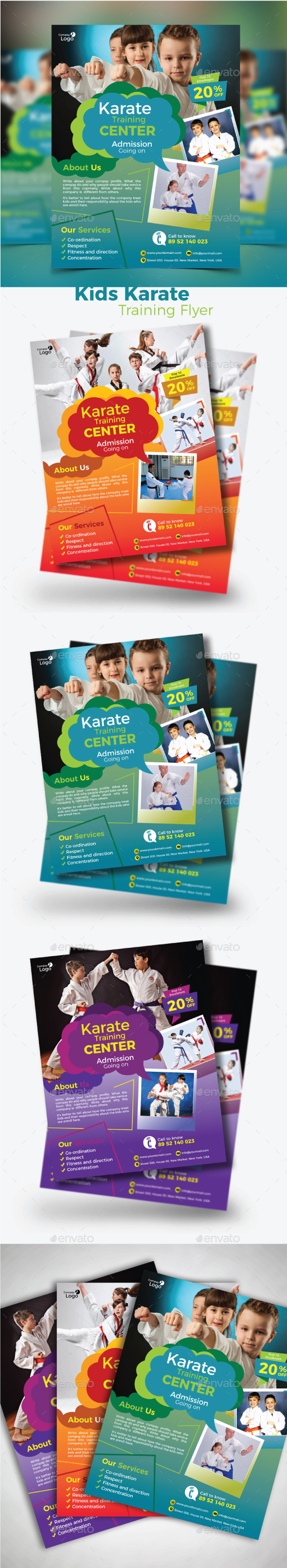 GraphicRiver Kids Karate Training Flyer 21002735 GraphicRiver Kids Karate Training Flyer 21002735