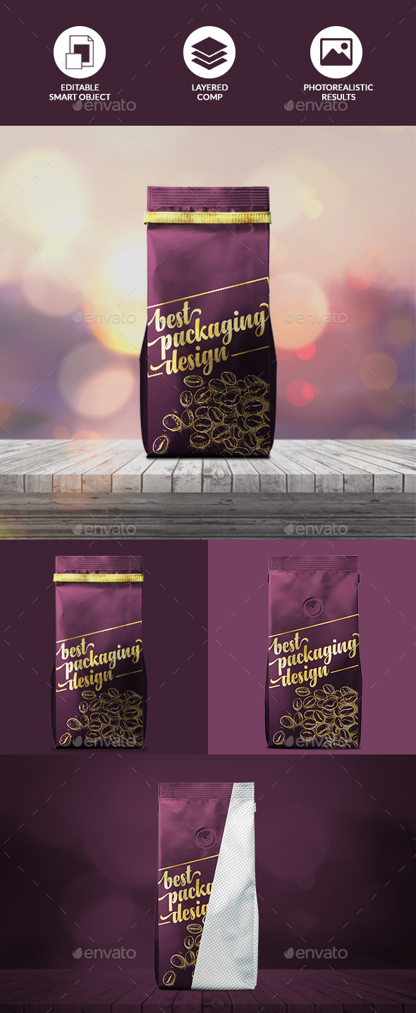 GraphicRiver Coffee Bag Mockup 21003010 GraphicRiver Coffee Bag Mockup 21003010