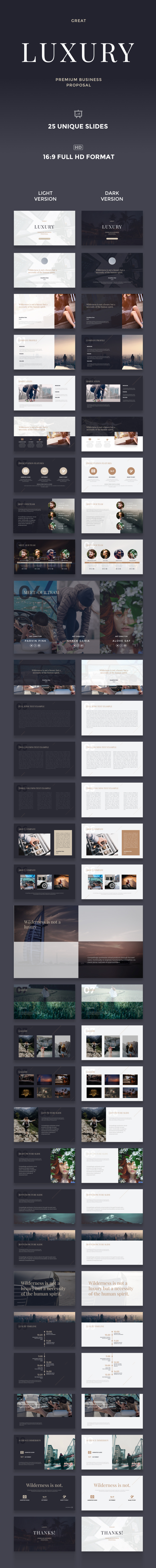 Great Luxury Premium Business Proposal - Keynote Template - Business Keynote Templates