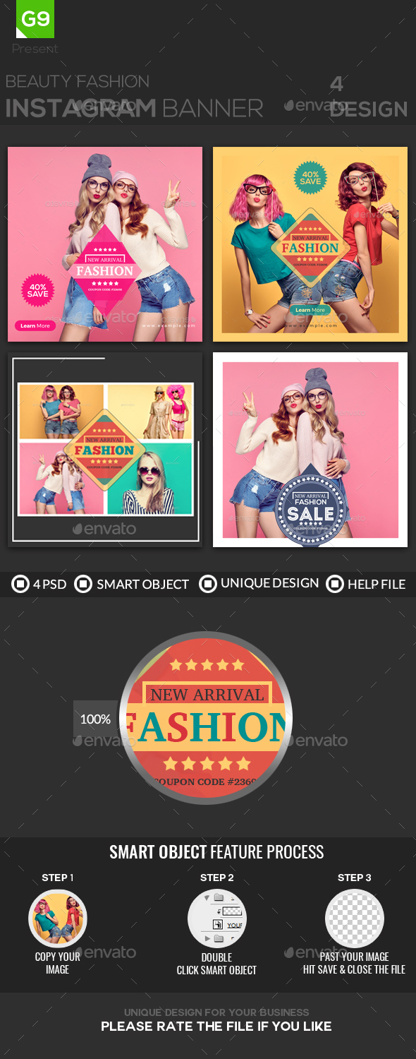 Fashion Instagram - Banners & Ads Web Elements