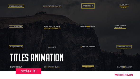 Titles Animation - VideoHive 21003834