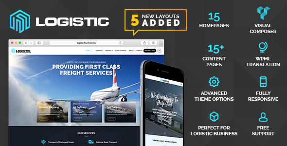 Logistic - WP Theme For Transportation Business - Business Corporate