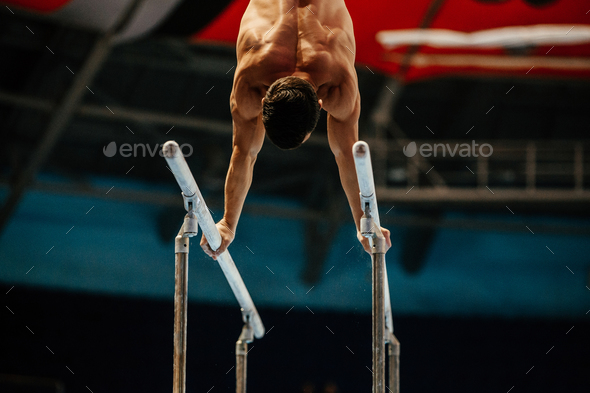 male gymnast naked torso